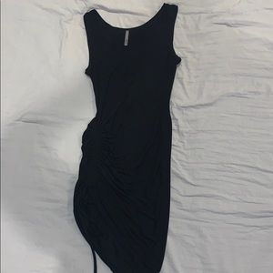 Black fitted dress
